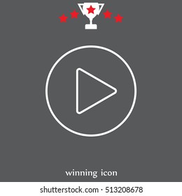 Play line icon