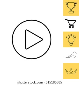 Play line icon