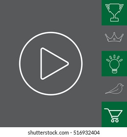 Play line icon