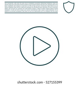 Play line icon
