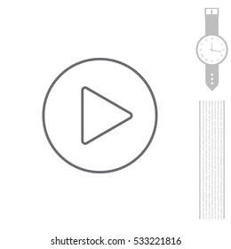 Play line icon