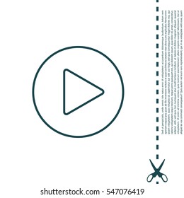 Play line icon