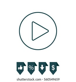 Play line icon