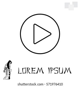 Play line icon