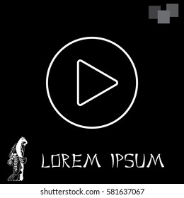 Play line icon
