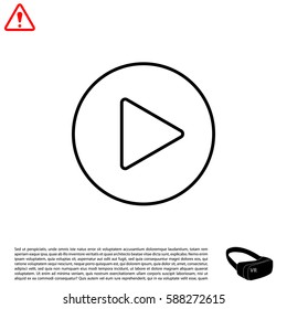 Play line icon
