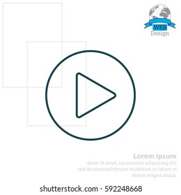 Play line icon