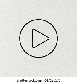 Play line icon. vector illustration