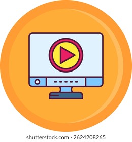 Diseño de iconos de Vector de línea de juego