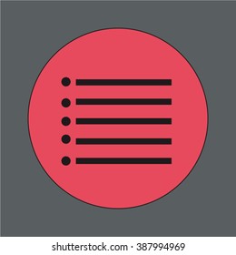 Play List Icon Line Design