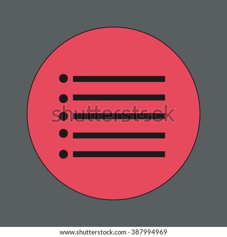 Play List Icon Line Design