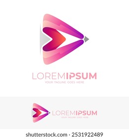 Logo mit 3D-Farbdesign, Audio-Logos abspielen
