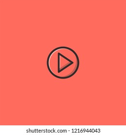 Play logo design. symbol dan icon vector template inspiration