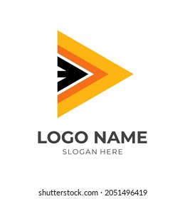 representar el concepto de plantilla de diseño de logotipo vector con estilo de color plano