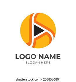 representar el concepto de plantilla de diseño de logotipo vector con estilo de color plano