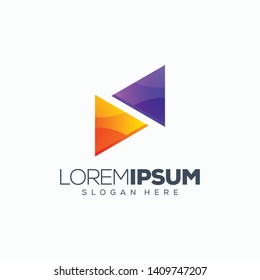 play logo design vector illustration ready to use