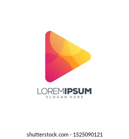 play logo design vector illustration