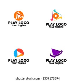 Play Logo, Play Icon Button Design