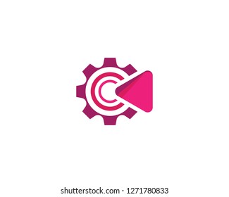 Play logo icon illustration