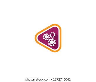 Play logo icon illustration