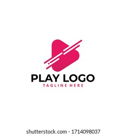 play logo icon vector isolated