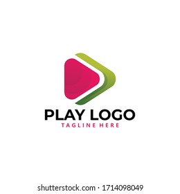 play logo icon vector isolated