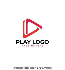 play logo icon vector isolated