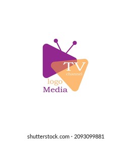 Wiedergabe-Logo-TV-Vektorgrafik-Design