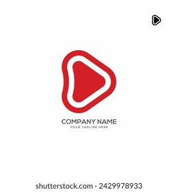 Reproduzca el símbolo del logotipo para la industria del streaming o el vídeo
