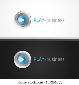 Play Logo template. Easy to edit and sample text can be removed