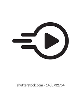 Play logo template vector icon design