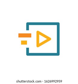 Play logo template vector icon design
