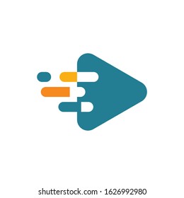 Play logo template vector icon design