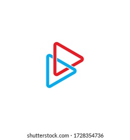 Play Logo Template vector icon illustration design