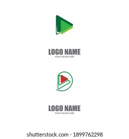 Play Logo Template vector icon illustration design