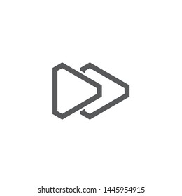 Play logo Vector icon template