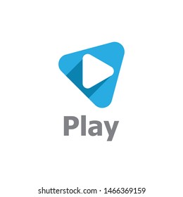 Play logo Vector icon template