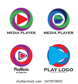 Play Logo Vector icon template
