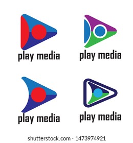 Play Logo Vector icon template
