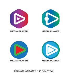 Play Logo Vector icon template
