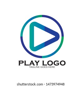 Play Logo Vector icon template
