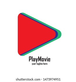 Play Logo Vector icon template
