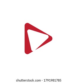Play logo vector illustration template
