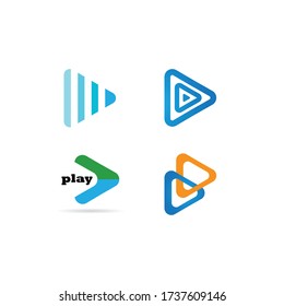 play logo vector template design