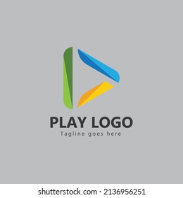 play logo vector template design
