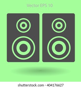 play in loudspeakers vector icon