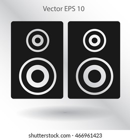 play in loudspeakers vector icon