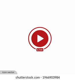 play media button icon symbol logo template