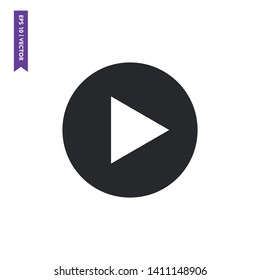 Play Media Button Symbol Logo Icon Vector, eps 10
