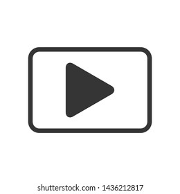 Play Media Button Symbol Logo Icon Vector